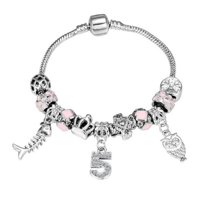 ZOSHI Pink Crystal Charm Silver Bracelets & Bangles for Women With Aliexpress Murano Beads Silver Bracelet Femme Jewelry