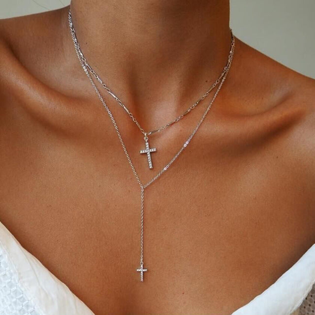 Fashion Jewelry Collier Pink Gold Rose Statement Pendant Necklace Women's Beauty and Beast Jewelry Lovers Gifts  4CND24