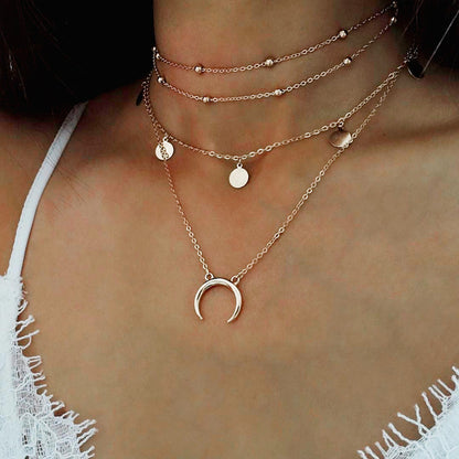 Fashion Jewelry Collier Pink Gold Rose Statement Pendant Necklace Women's Beauty and Beast Jewelry Lovers Gifts  4CND24